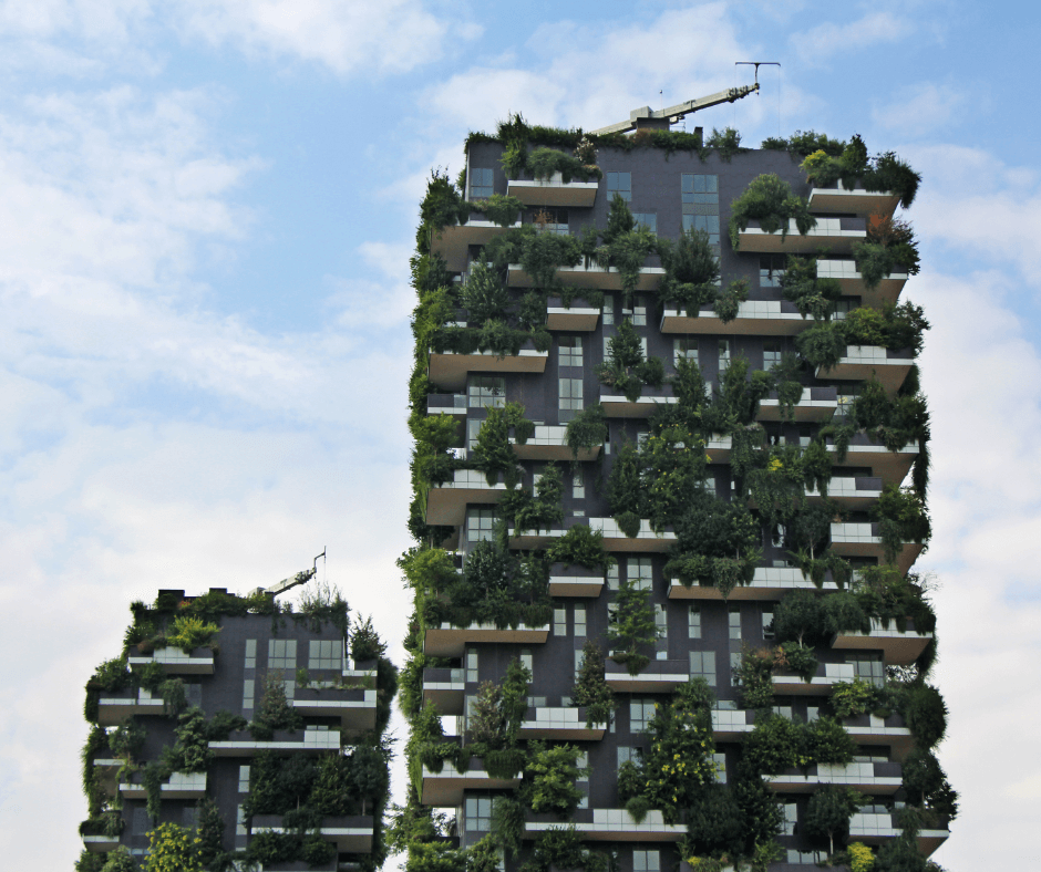 edificios verdes